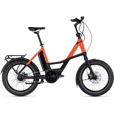 Bicicleta de paseo eléctrica CUBE COMPACT HYBRID 500 WAVE Naranja/Negro 2023 0
